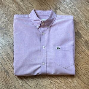 Lacoste Men's Lavender Button Down Shirt